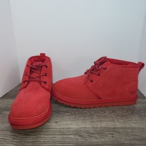 Ugg Neumel Low Red Uggs UGG Shoes Ugg Neumel Samba Red Suede Low
